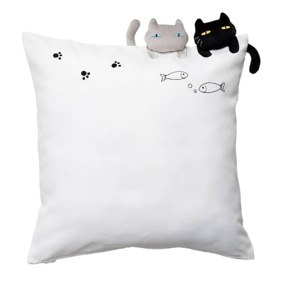 クッションカバー(デコネコ rCy) 1枚目画像