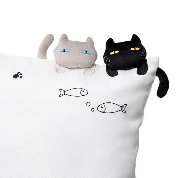 クッションカバー(デコネコ rCy) 3枚目画像