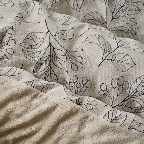 【日本製】ふっくらボリューム ジャガードこたつ掛ふとん 正方形(ブラン/アイボリー) 2枚目画像