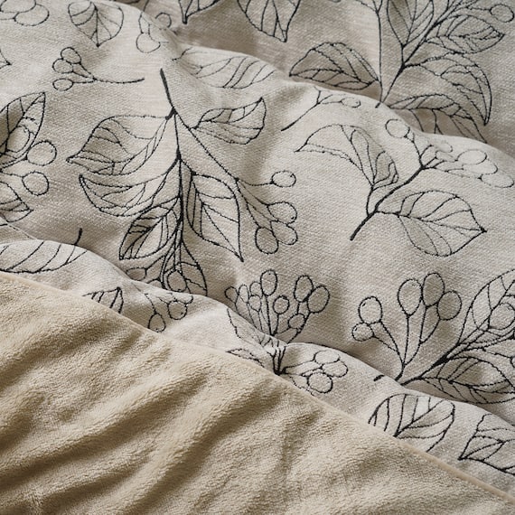 【日本製】ふっくらボリューム ジャガードこたつ掛ふとん 正方形(ブラン/アイボリー) 2枚目画像