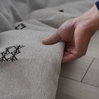 【日本製】ジャガードこたつ掛ふとん 大判(ハピネス/アイボリー) 2枚目画像