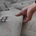 【日本製】ジャガードこたつ掛ふとん 大判(ハピネス/アイボリー) 2枚目画像