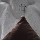 【日本製】ジャガードこたつ掛ふとん 大判(ハピネス/アイボリー) 3枚目画像