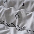 【日本製】ジャガードこたつ掛ふとん 大判(ハピネス/アイボリー) 4枚目画像