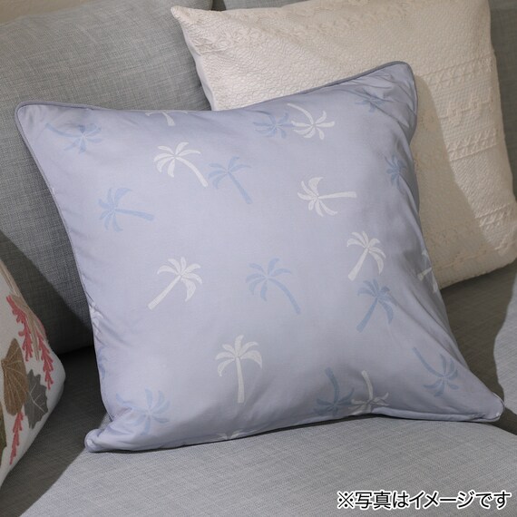 クッションカバー(Nクール PALM ブルー NR04) 2枚目画像