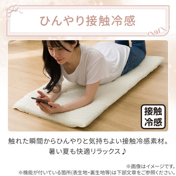 ごろ寝クッション(Nクール極冷 くしゅくしゅ rSCq) 5枚目画像