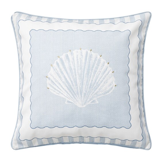 クッションカバー(シェル ブルー rSCq) 1枚目画像