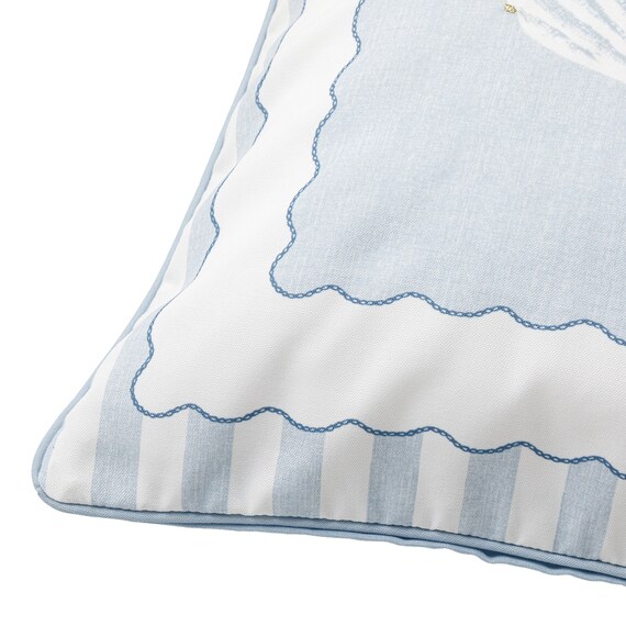 クッションカバー(シェル ブルー rSCq) 6枚目画像