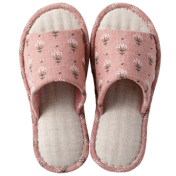 スリッパ M (花柄 レッド nrSRhx3s) 2枚目画像