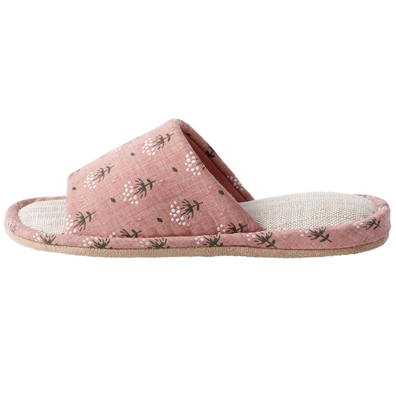 スリッパ M (花柄 レッド nrSRhx3s) 4枚目画像