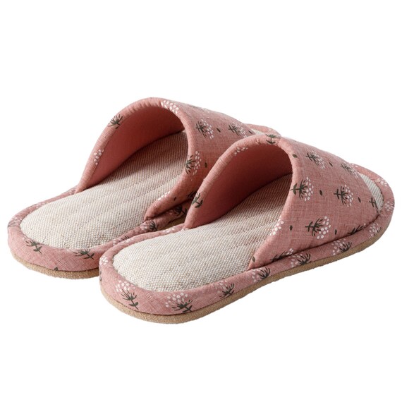 スリッパ M (花柄 レッド nrSRhx3s) 6枚目画像