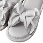 スリッパ M (Sリボン グレー nrSRn4s) 5枚目画像