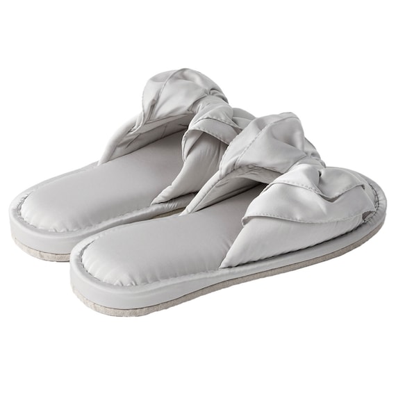 スリッパ M (Sリボン グレー nrSRn4s) 6枚目画像