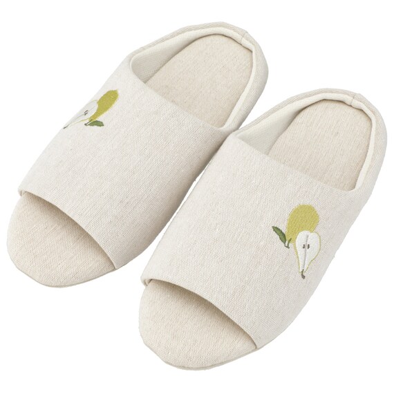 ルームシューズ(アイボリー 洋ナシ NR02 M) 1枚目画像