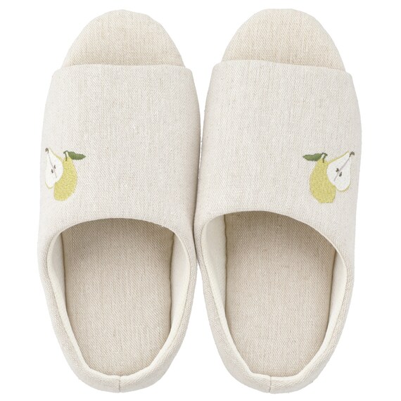 ルームシューズ(アイボリー 洋ナシ NR02 M) 5枚目画像