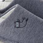 スリッパ M(デコネコMS グレー SnrSRm3s) 6枚目画像