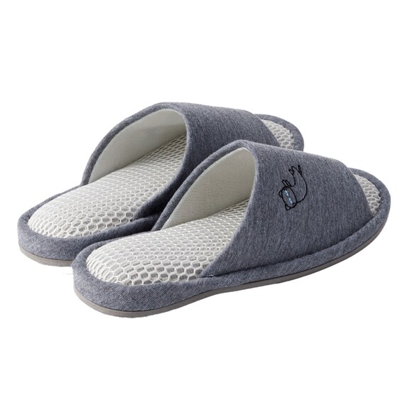 スリッパ M(デコネコMS グレー SnrSRm3s) 7枚目画像