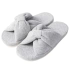 スリッパ M(Pリボン グレー nrSRm2s) 1枚目画像