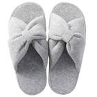 スリッパ M(Pリボン グレー nrSRm2s) 2枚目画像