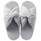 スリッパ M(Pリボン グレー nrSRm2s) 2枚目画像