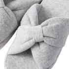 スリッパ M(Pリボン グレー nrSRm2s) 5枚目画像