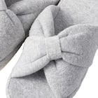 スリッパ M(Pリボン グレー nrSRm2s) 5枚目画像