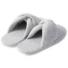 スリッパ M(Pリボン グレー nrSRm2s) 6枚目画像