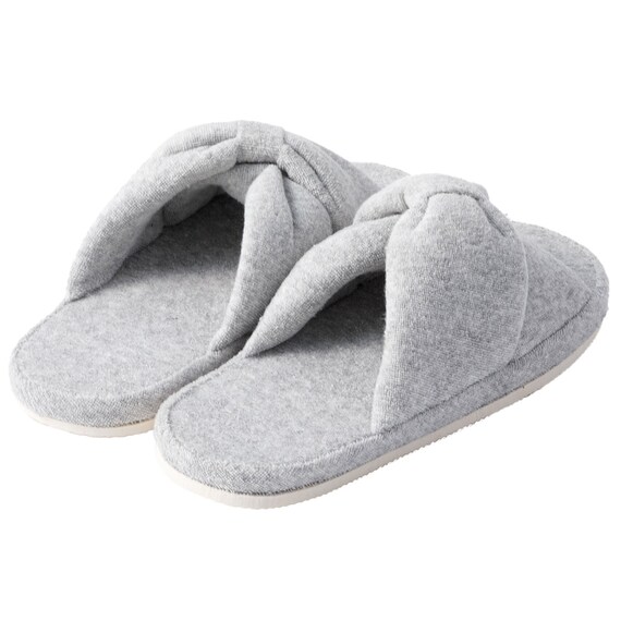 スリッパ M(Pリボン グレー nrSRm2s) 6枚目画像