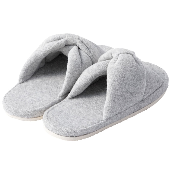 スリッパ M(Pリボン グレー nrSRm2s) 6枚目画像