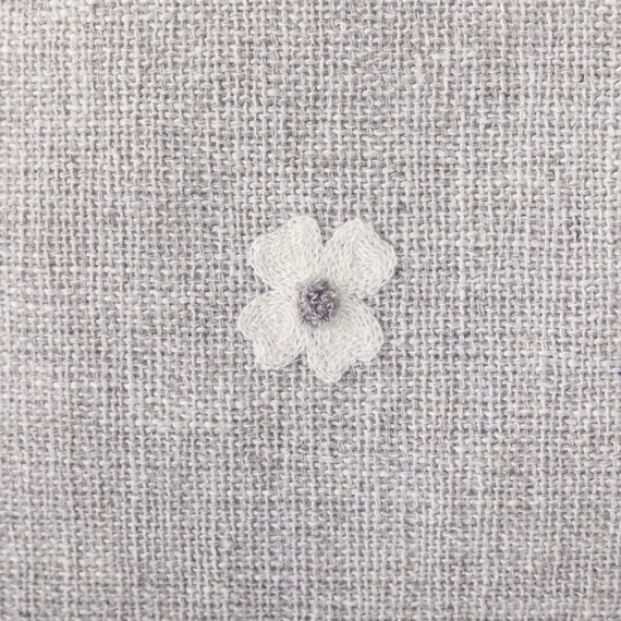 クッションカバー(花 グレー rSCy6s) 4枚目画像