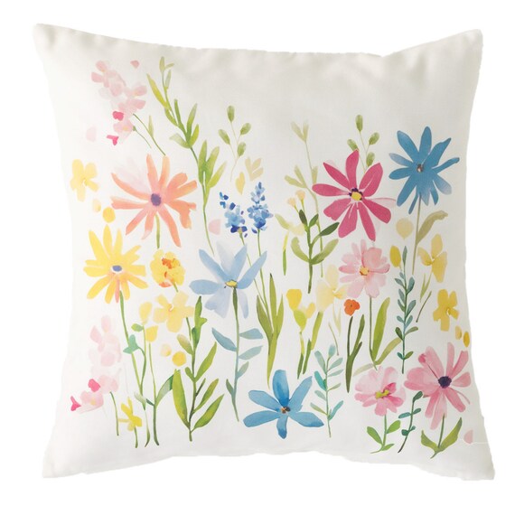 クッションカバー(フラワー rSCy13s) 1枚目画像