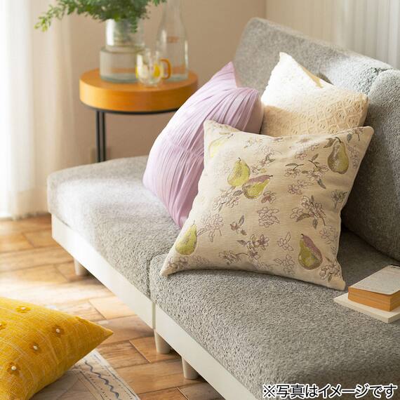 クッションカバー(ハナ イエロー rSCy11s ) 2枚目画像