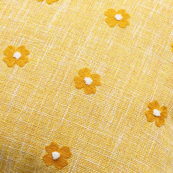 クッションカバー(ハナ イエロー rSCy11s ) 4枚目画像