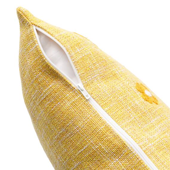 クッションカバー(ハナ イエロー rSCy11s ) 6枚目画像