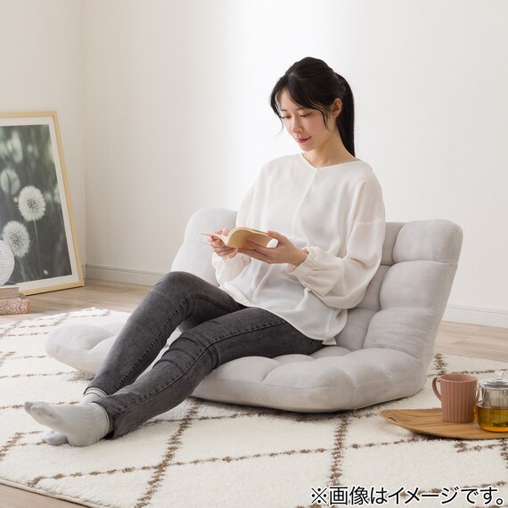 コンパクト2P座椅子 マルプ(LC-A08MP グレー) 5枚目画像