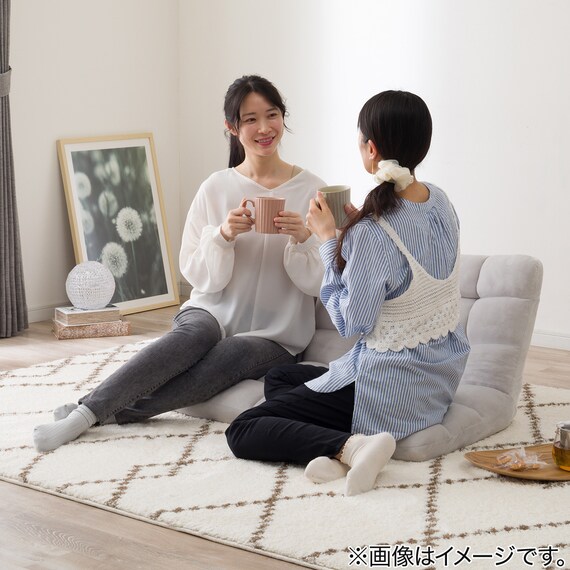 コンパクト2P座椅子 マルプ(LC-A08MP グレー) 6枚目画像