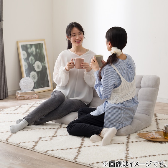 コンパクト2P座椅子 マルプ(LC-A08MP グレー) 6枚目画像