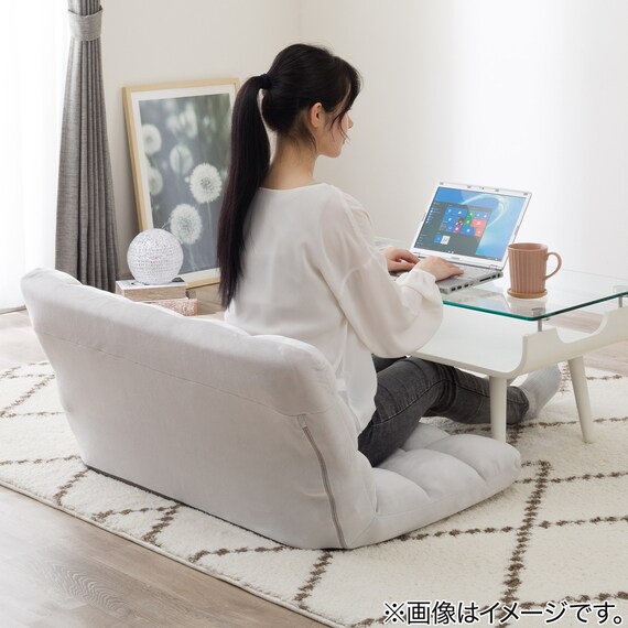 コンパクト2P座椅子 マルプ(LC-A08MP グレー) 7枚目画像