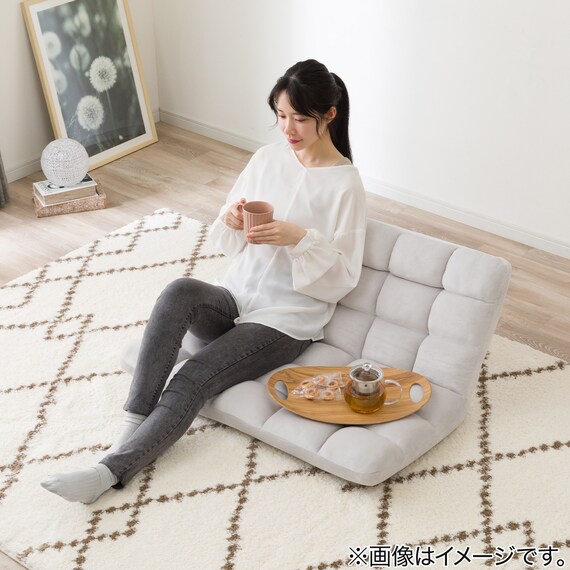 コンパクト2P座椅子 マルプ(LC-A08MP グレー) 9枚目画像