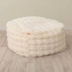 ふわとろ ポコポコ ビーズクッション スクエア アイボリー 3枚目画像