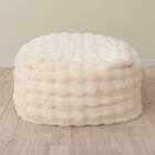 ふわとろ ポコポコ ビーズクッション スクエア アイボリー 4枚目画像