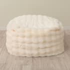 ふわとろ ポコポコ ビーズクッション スクエア アイボリー 4枚目画像