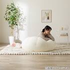 ふわもち フラワービーズソファ Small アイボリー 4枚目画像