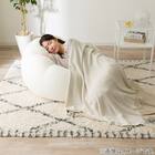 ふわもち フラワービーズソファ Small アイボリー 5枚目画像