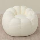 ふわもち フラワービーズソファ Small アイボリー 9枚目画像