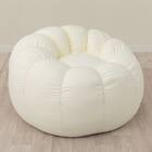 ふわもち フラワービーズソファ Small アイボリー 10枚目画像