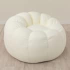 ふわもち フラワービーズソファ Small アイボリー 10枚目画像