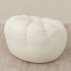 ふわもち フラワービーズソファ Small アイボリー 12枚目画像