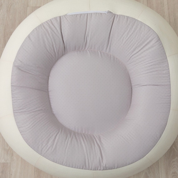 ふわもち フラワービーズソファ Small アイボリー 13枚目画像