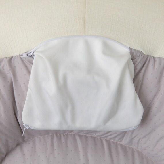 ふわもち フラワービーズソファ Small アイボリー 15枚目画像